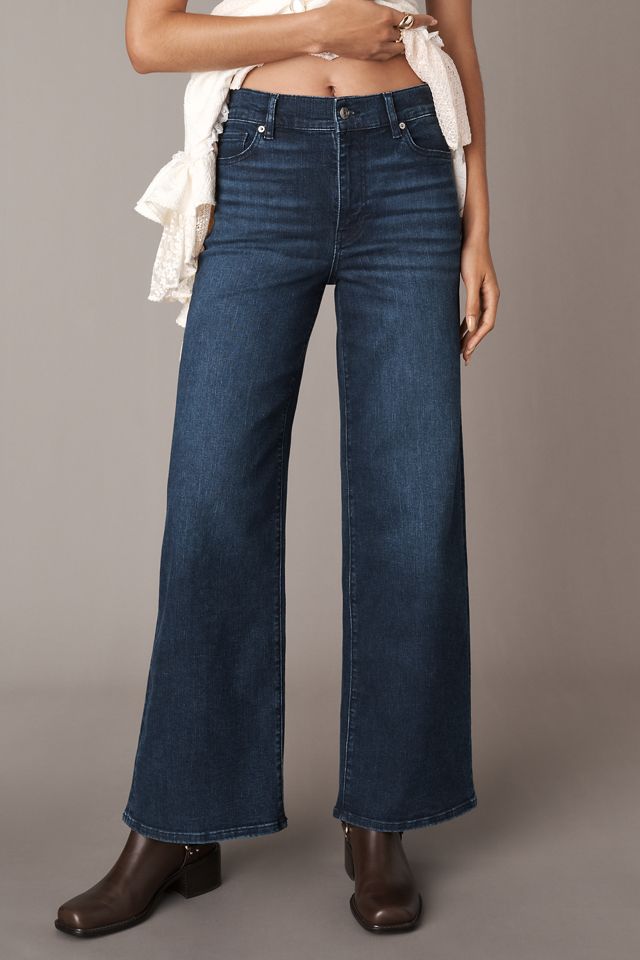 FRAME Le Slim Palazzo High-Rise Wide-Leg Jeans #1