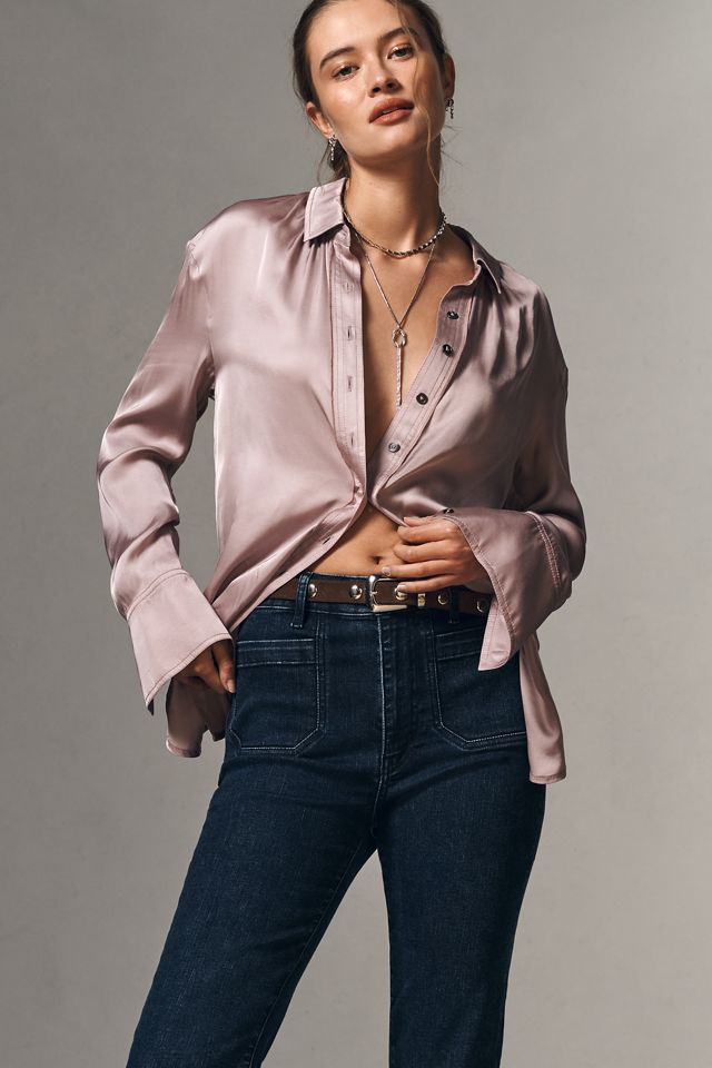 FRAME Reboot Crop High-Rise Flare Jeans #3