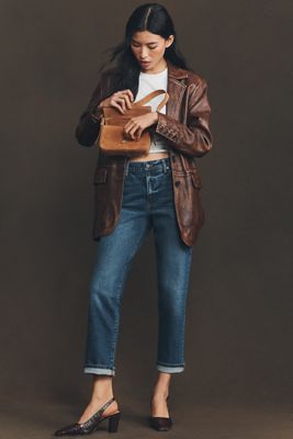 FRAME The Borrowed Mid-Rise Relaxed Straight-Leg Jeans