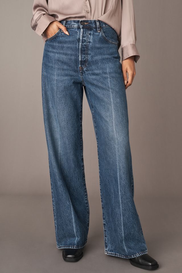FRAME The Collegiate High-Rise Wide-Leg Jeans #1