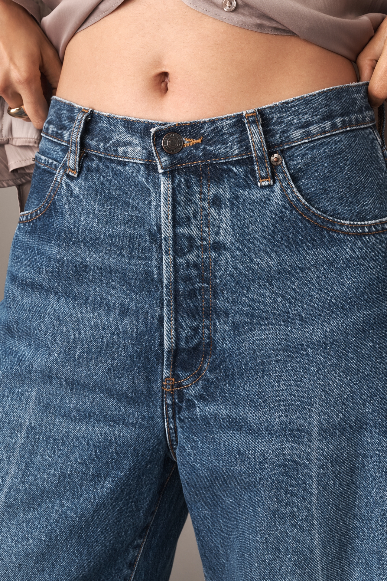FRAME The Collegiate High-Rise Wide-Leg Jeans
