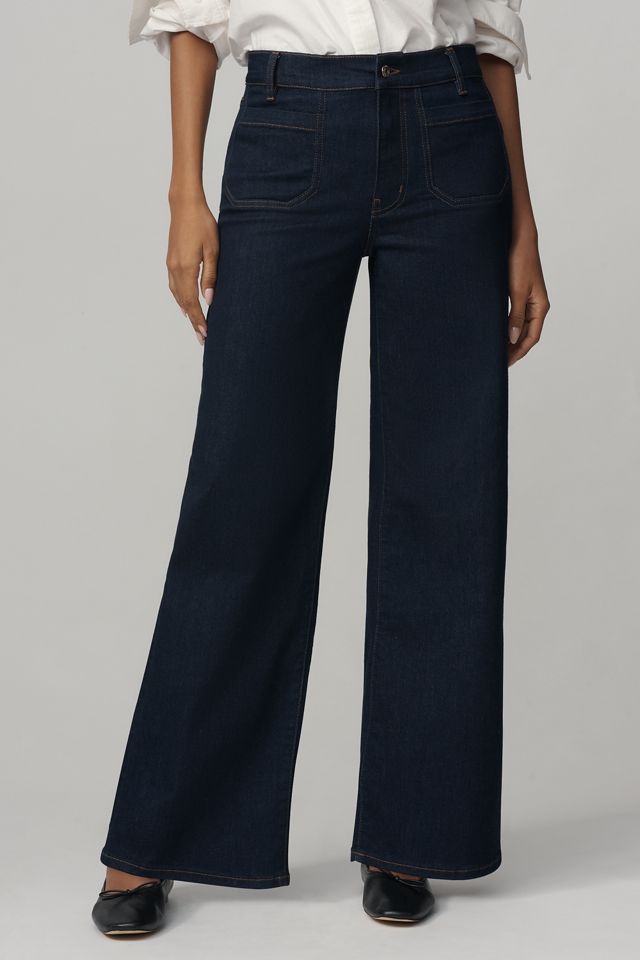 FRAME Le Slim Palazzo High-Rise Wide-Leg Jeans #1