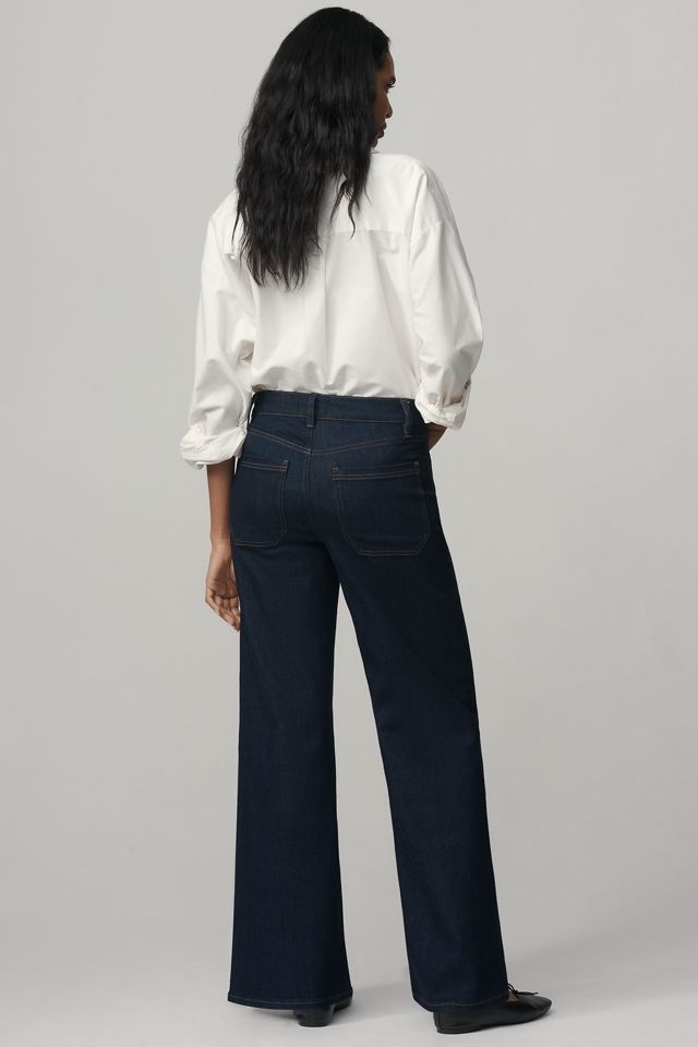 FRAME Le Slim Palazzo High-Rise Wide-Leg Jeans #3