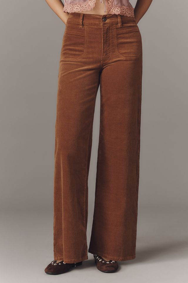 FRAME Le Slim Palazzo Modernist Pocket High-Rise Wide-Leg Jeans #1
