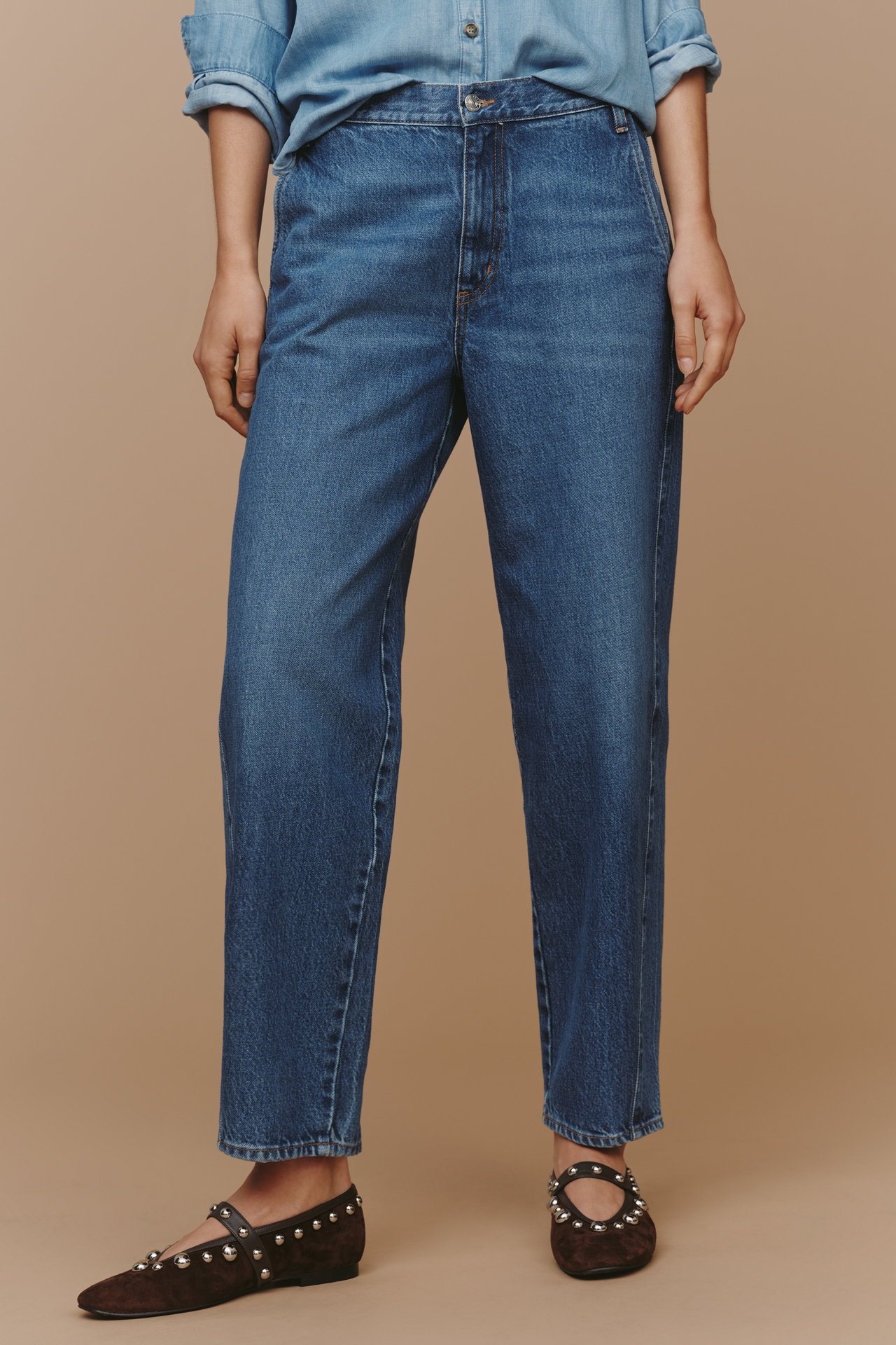FRAME The Candle Trouser Mid-Rise Tapered Jeans