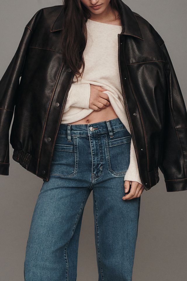FRAME Le Slim Palazzo High-Rise Wide-Leg Jeans #1