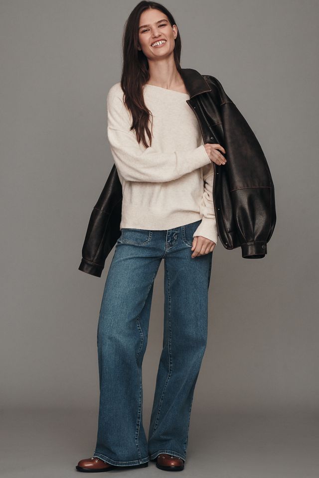 FRAME Le Slim Palazzo High-Rise Wide-Leg Jeans #2