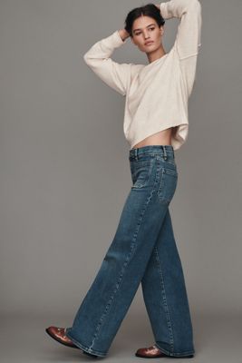 FRAME Le Slim Palazzo High-Rise Wide-Leg Jeans
