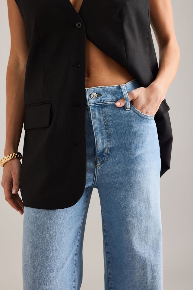 FRAME Le Slim Palazzo Wide-Leg Jeans #5