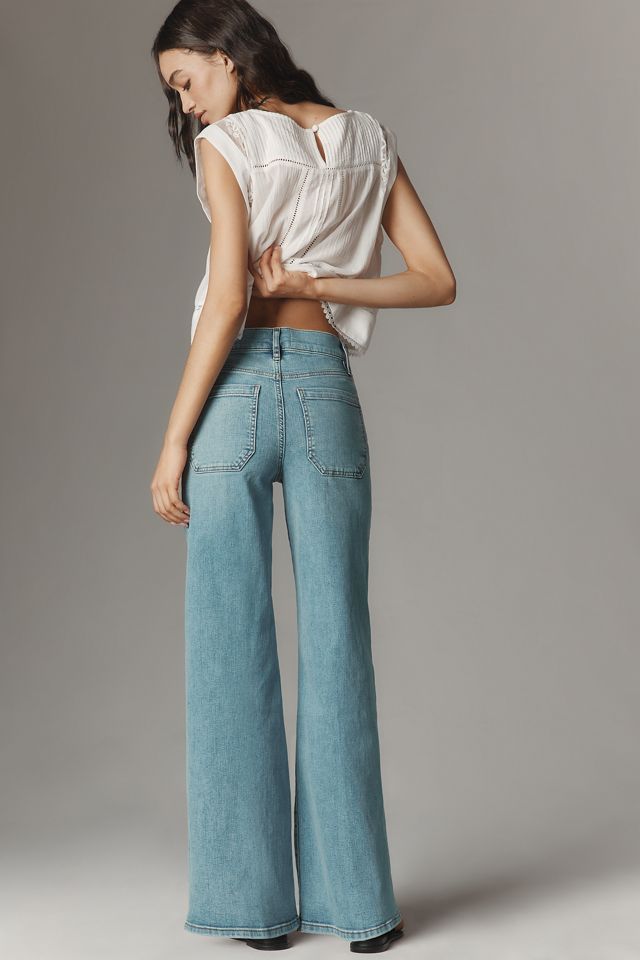 FRAME Le Slim Palazzo High-Rise Wide-Leg Jeans #3