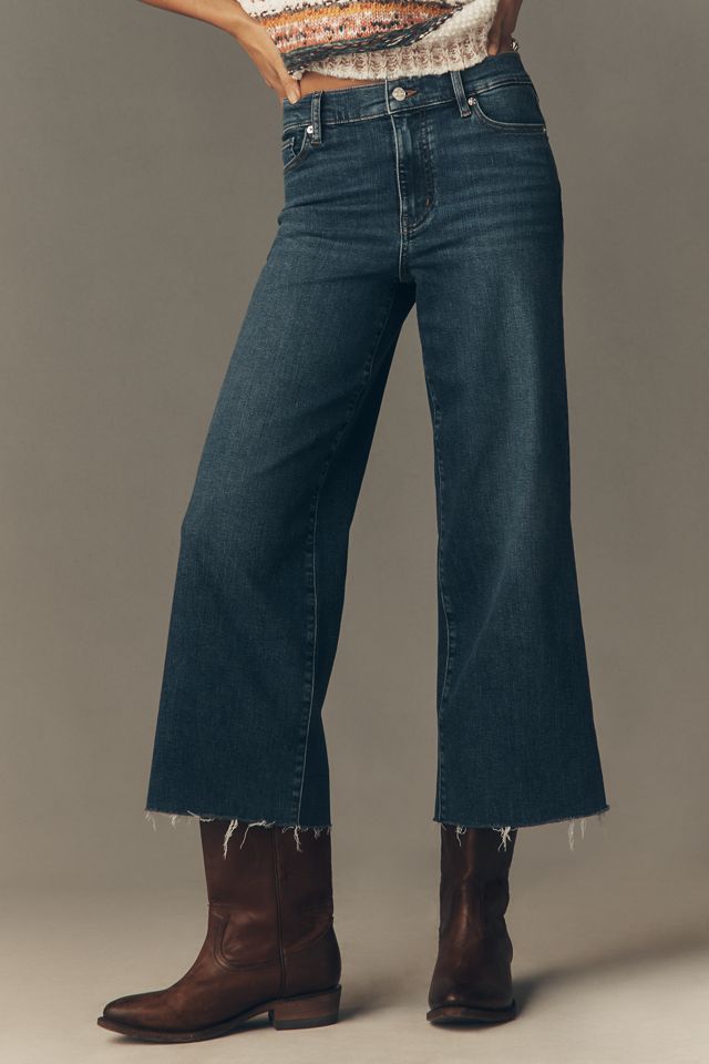 FRAME Le Slim Palazzo High-Rise Crop Wide-Leg Jeans #1