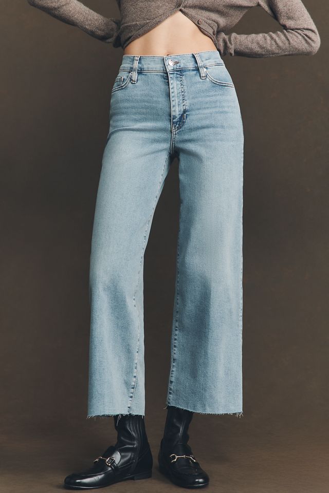 FRAME Le Slim Palazzo High-Rise Crop Wide-Leg Jeans #1