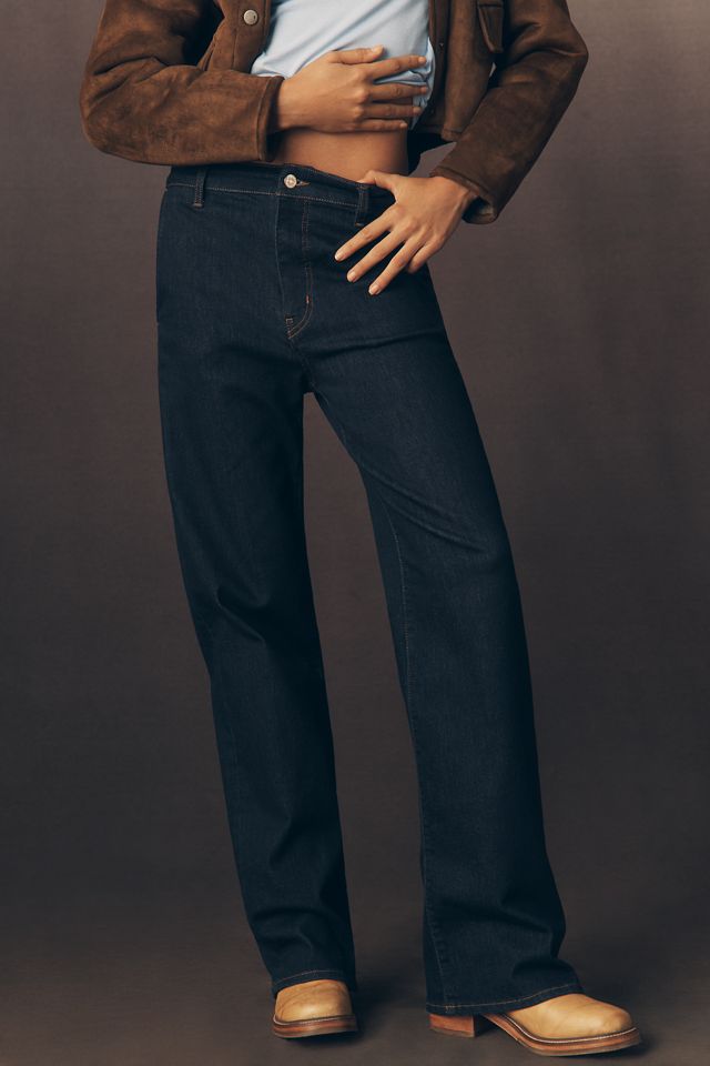 FRAME The Straight Trouser High-Rise Straight-Leg Jeans #1