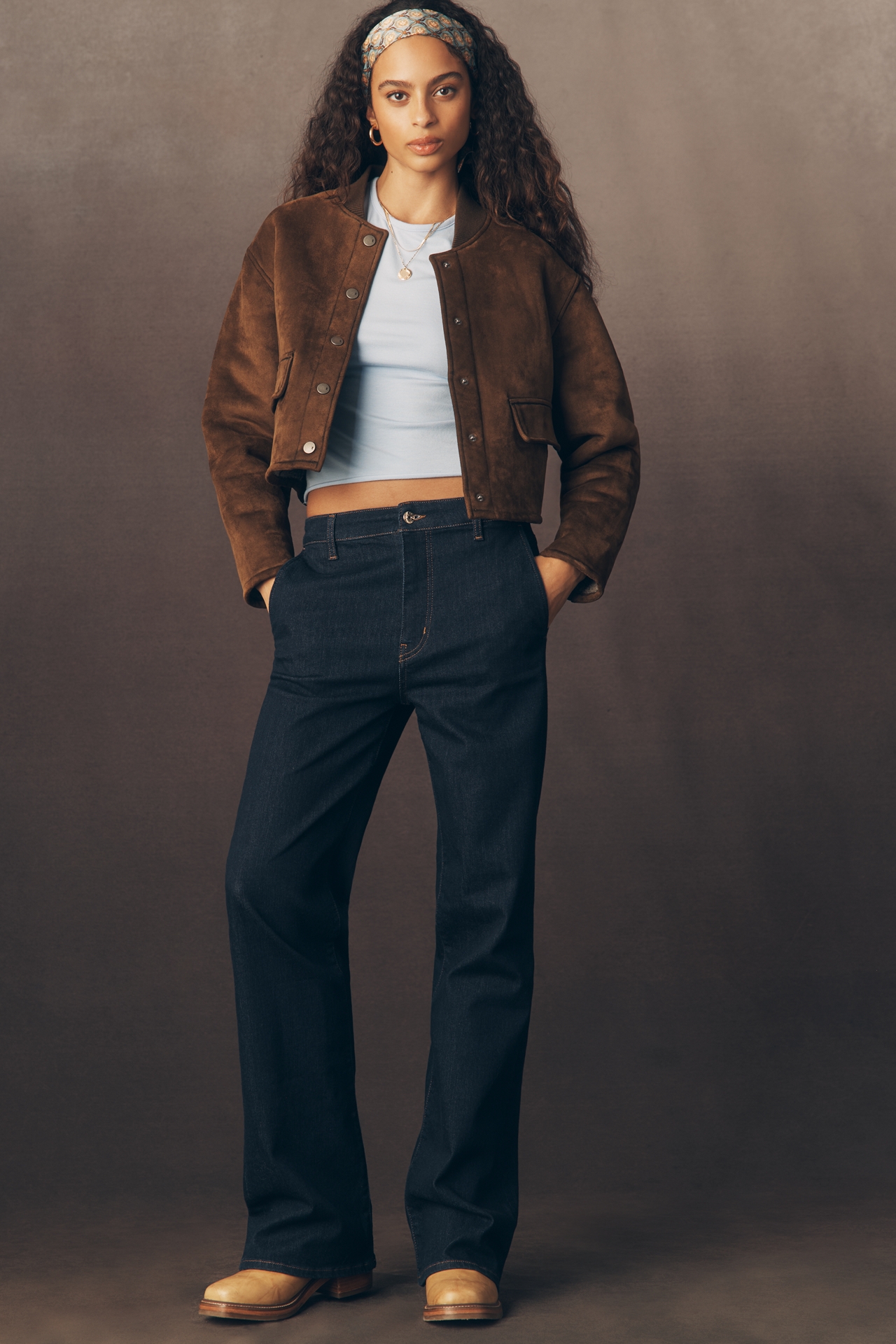 FRAME The Straight Trouser High-Rise Straight-Leg Jeans