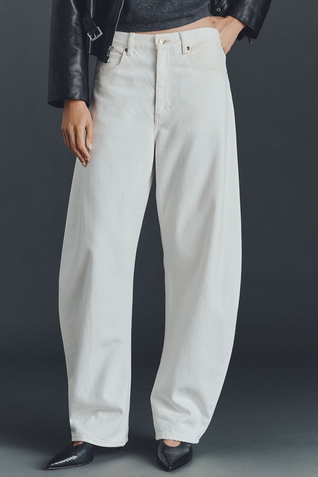 FRAME The Bubble High-Rise Tapered Jeans #1