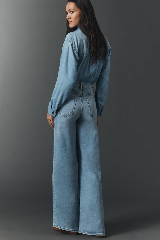 FRAME Le Slim Palazzo High-Rise Wide-Leg Jeans #2