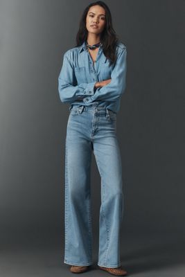 FRAME Le Slim Palazzo High-Rise Wide-Leg Jeans