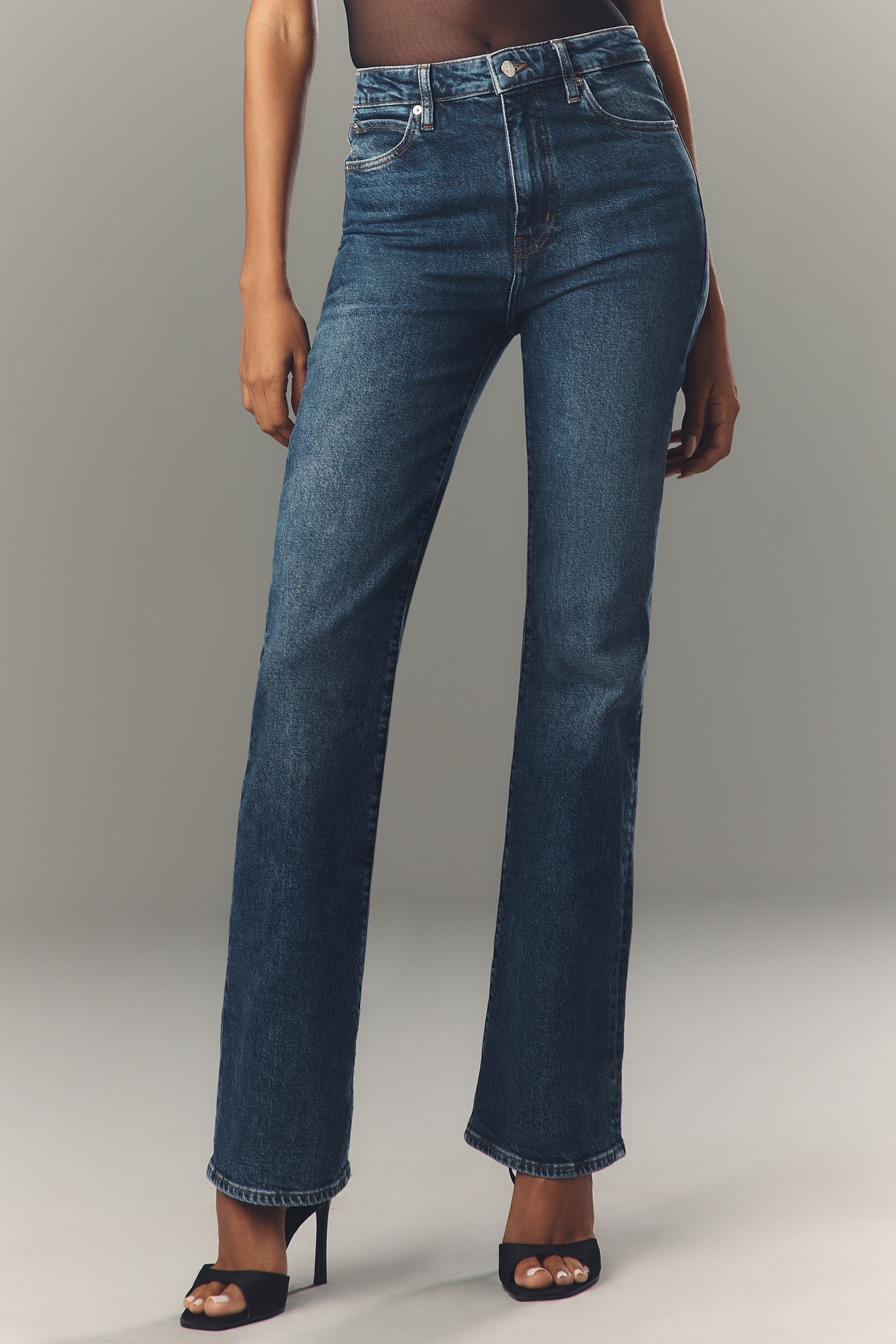 FRAME The Arrow High-Rise Flare Jeans