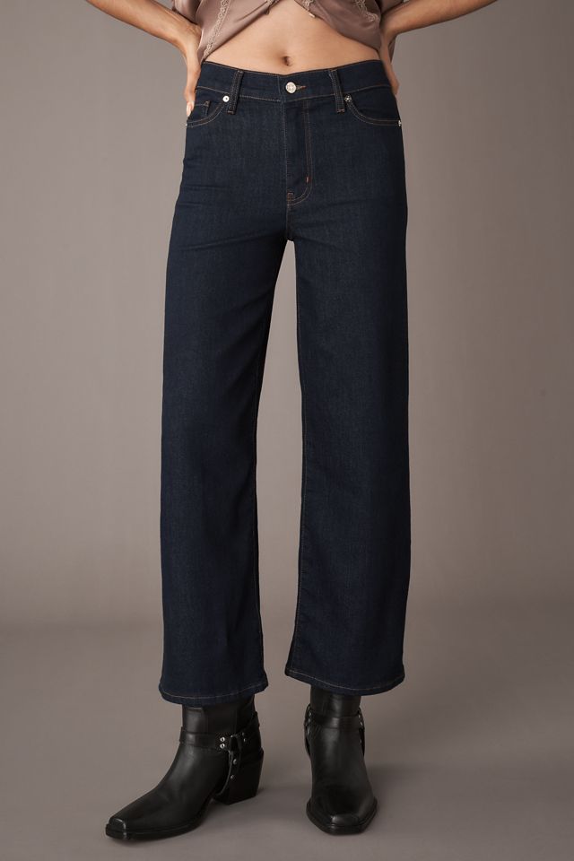FRAME Le Slim Palazzo High-Rise Crop Wide Leg Jeans #1