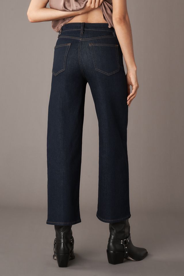 FRAME Le Slim Palazzo High-Rise Crop Wide Leg Jeans #2