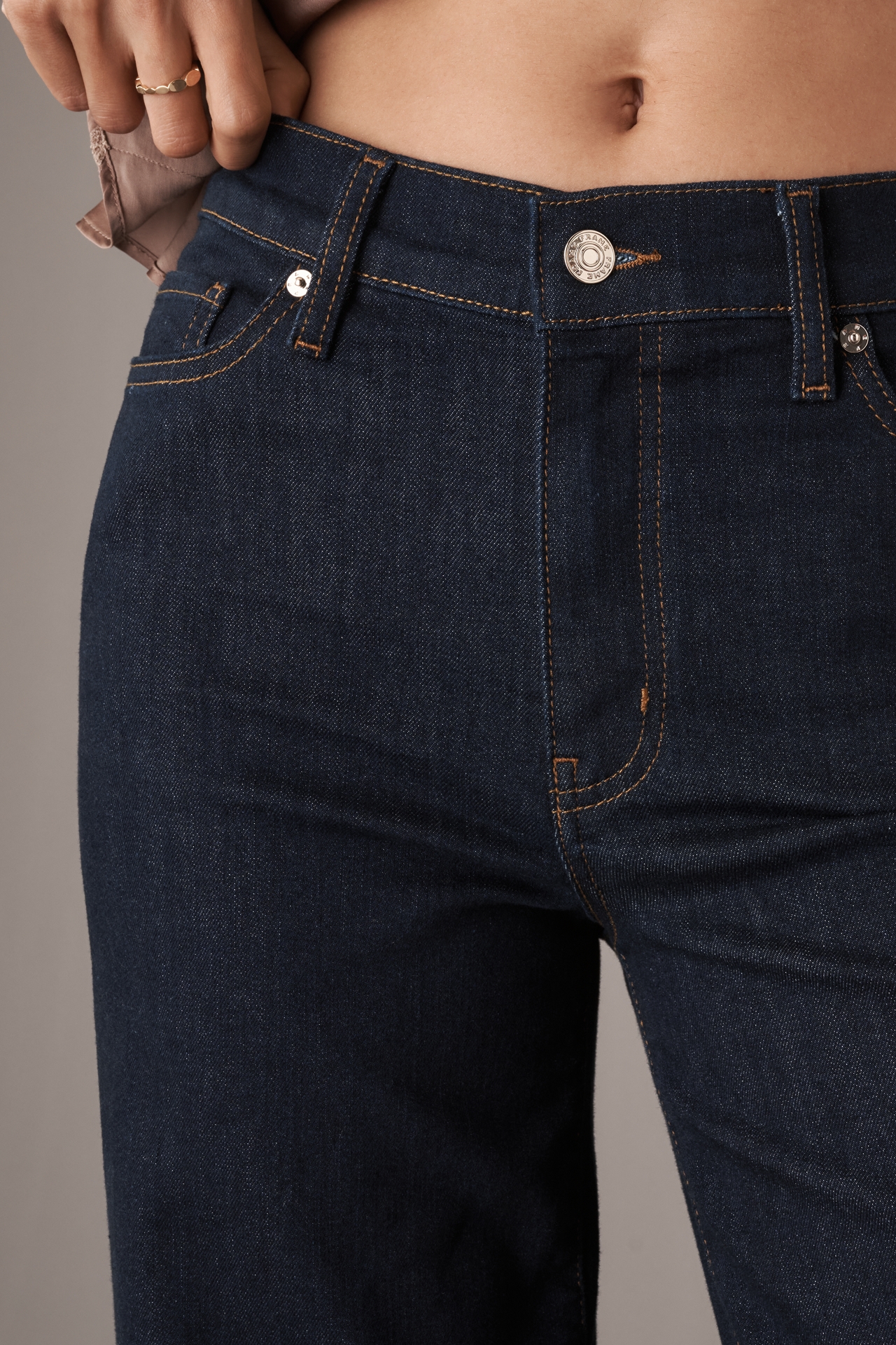FRAME Le Slim Palazzo High-Rise Crop Wide Leg Jeans