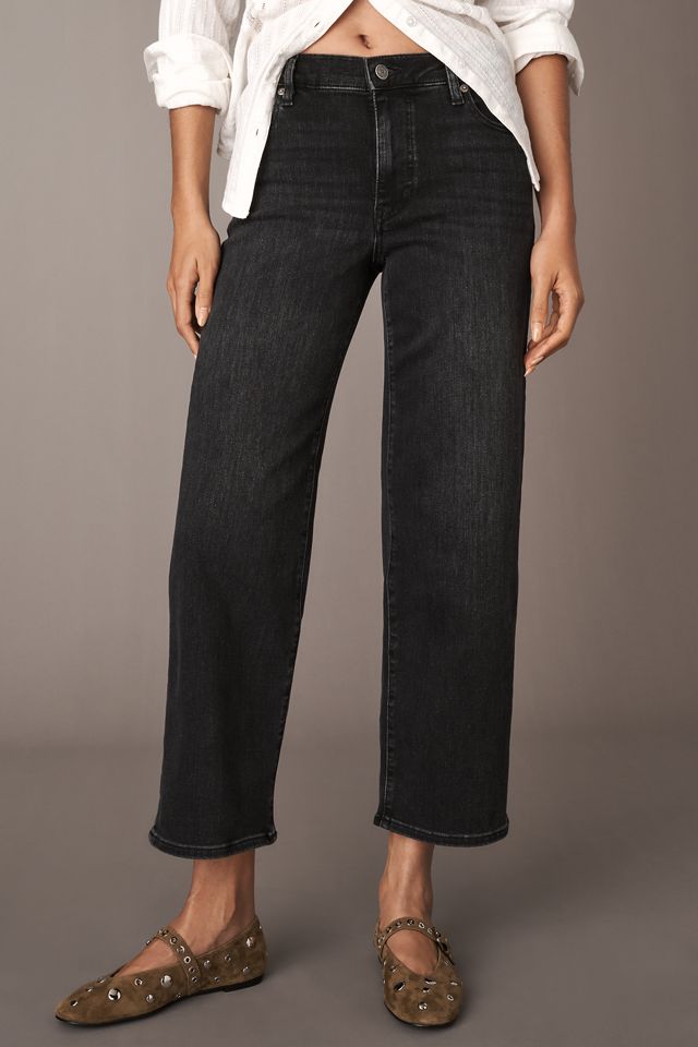 FRAME The Mellow Mid-Rise Crop Straight-Leg Jeans #1