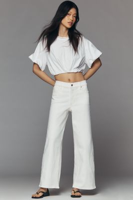 FRAME Le Pixie Petite Slim Palazzo Jeans