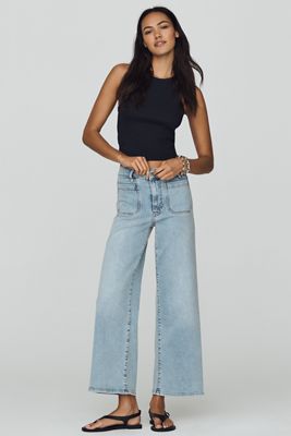 FRAME Pixie Le Slim High-Rise Wide-Leg Jeans