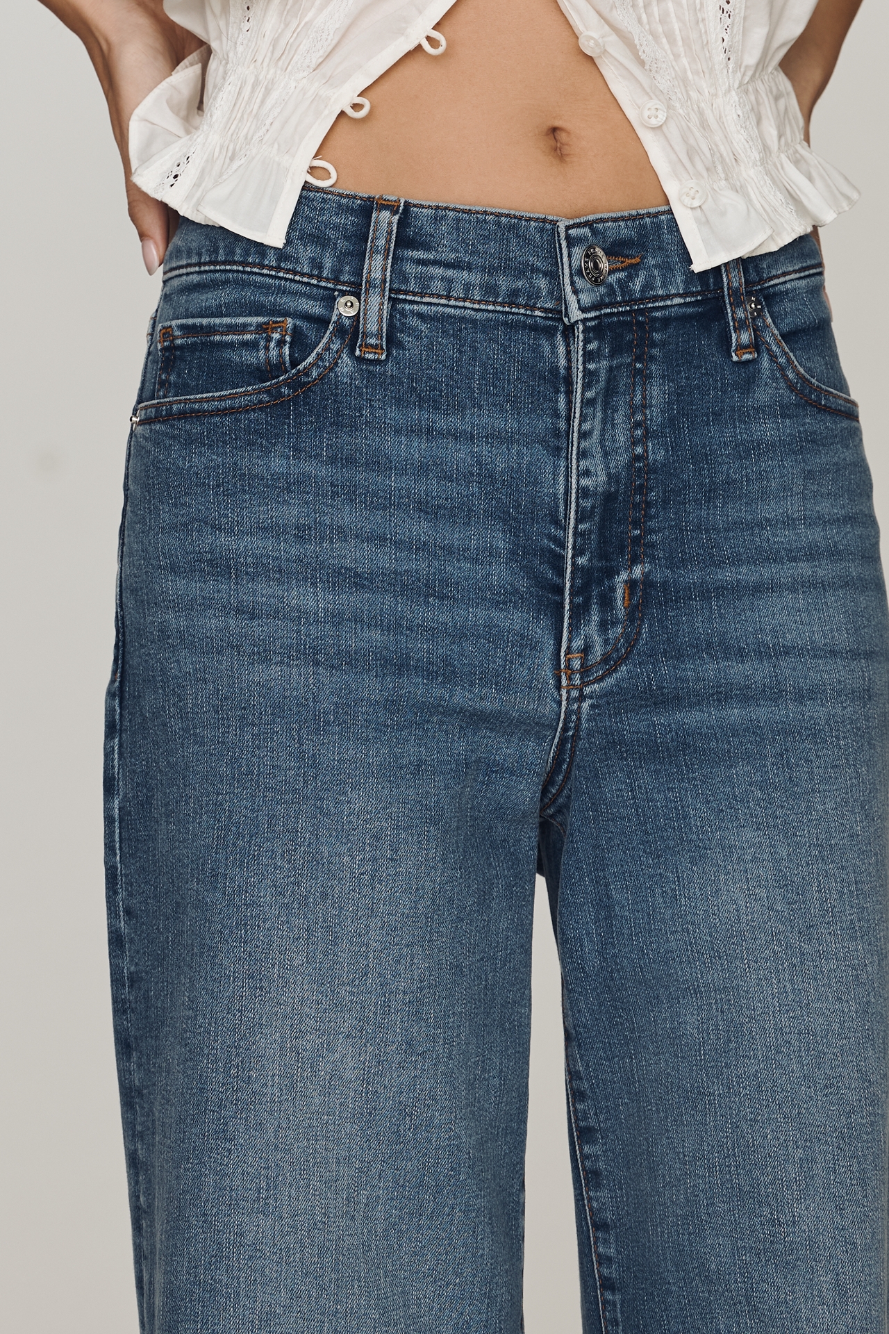 FRAME Le Pixie High-Rise Wide-Leg Jeans