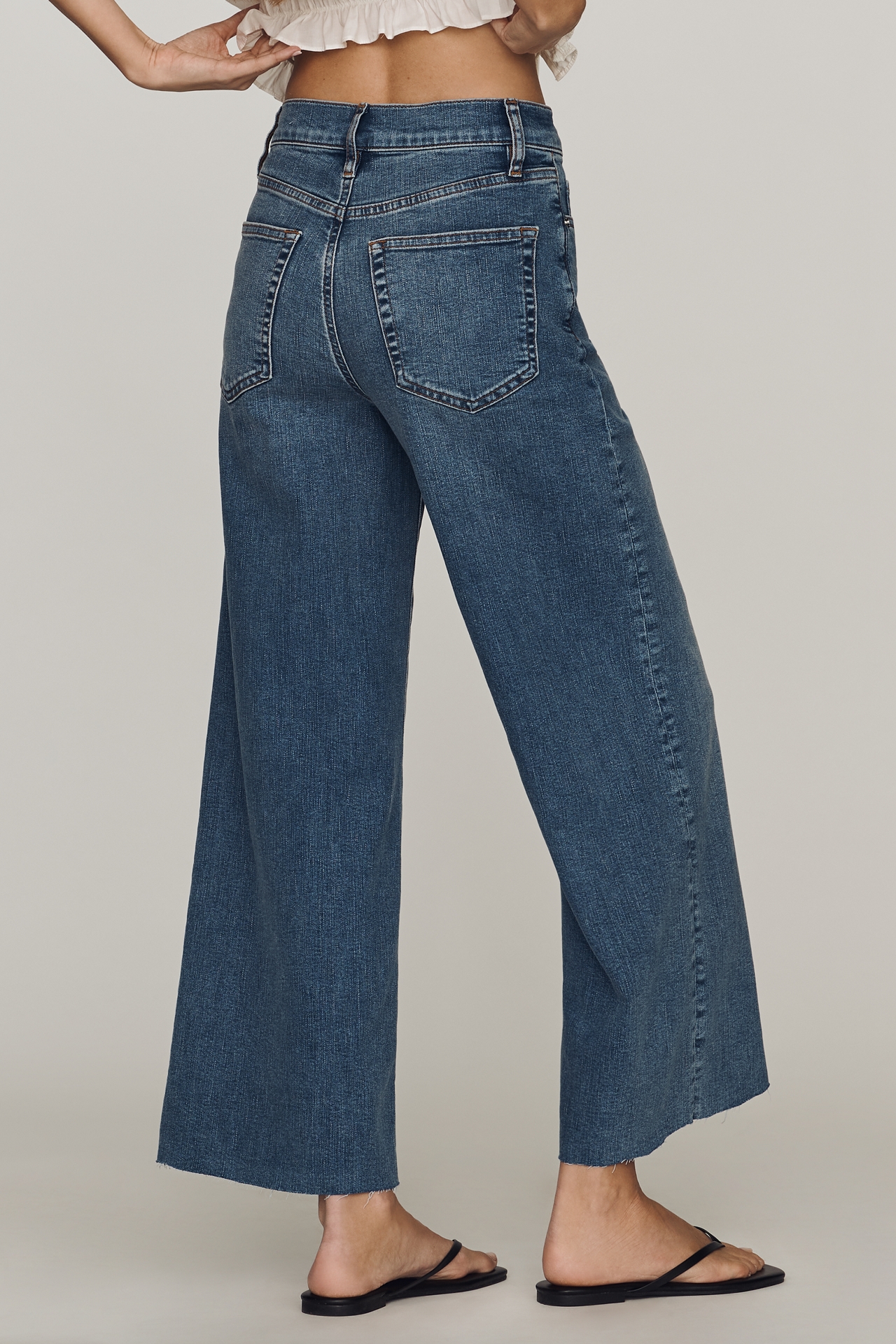 FRAME Le Pixie High-Rise Wide-Leg Jeans