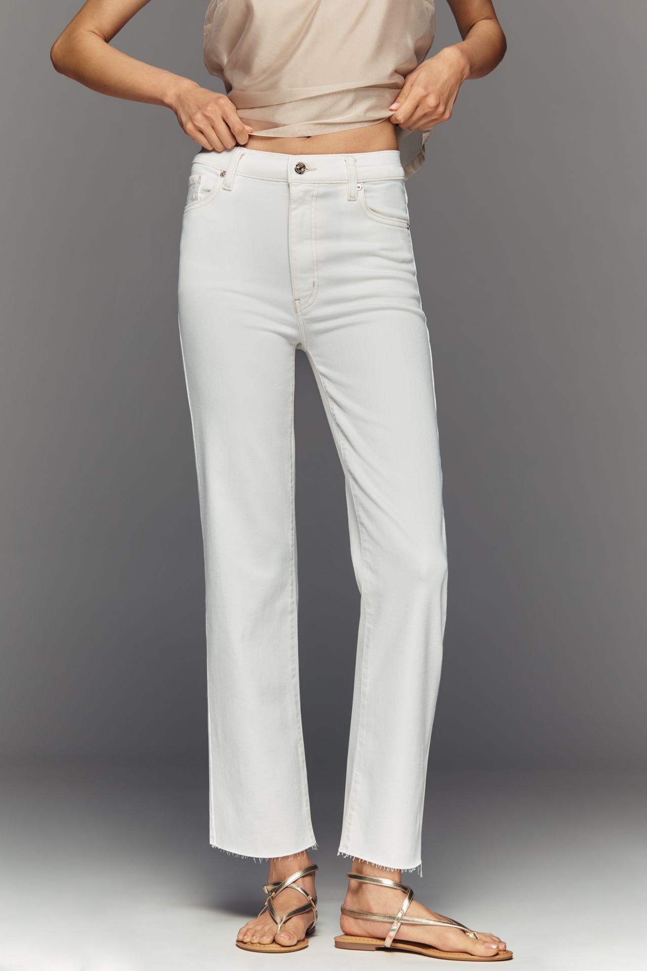 FRAME Le Sleek High-Rise Straight Leg Jeans