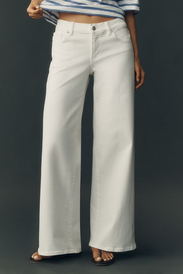 FRAME Le Slim Palazzo Low-Rise Wide-Leg Jeans #1