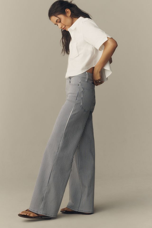 FRAME Le Slim Palazzo High-Rise Wide-Leg Jeans #3