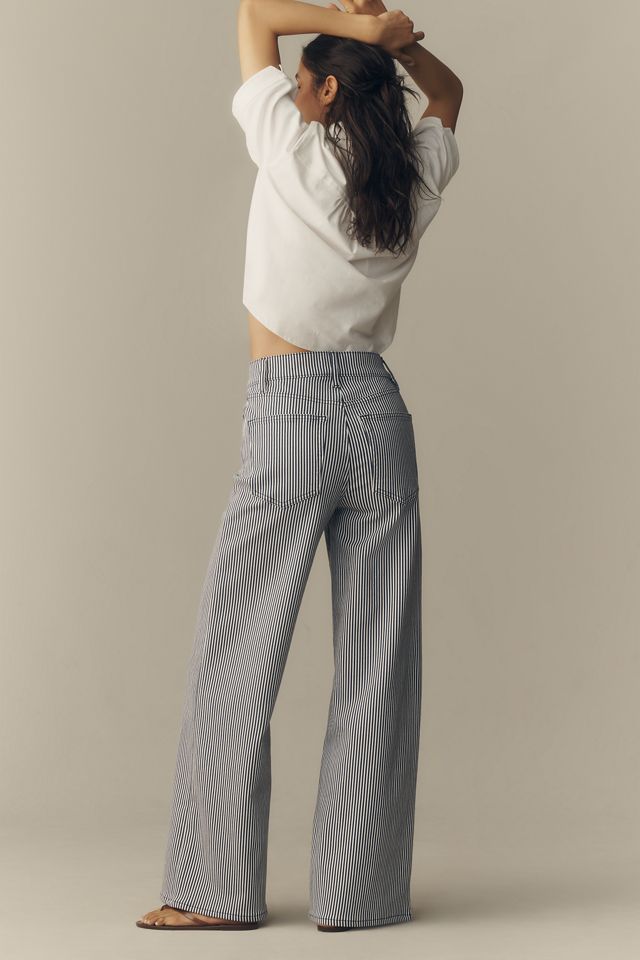 FRAME Le Slim Palazzo High-Rise Wide-Leg Jeans #4