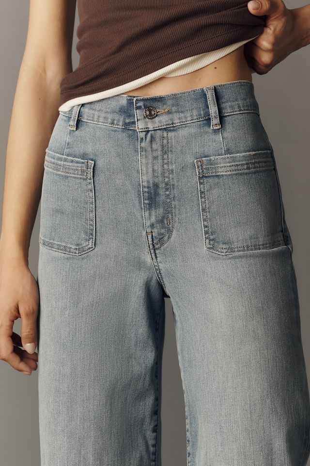 FRAME Le Slim Palazzo High-Rise Wide-Leg Jeans #3