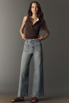 FRAME Le Slim Palazzo High-Rise Wide-Leg Jeans