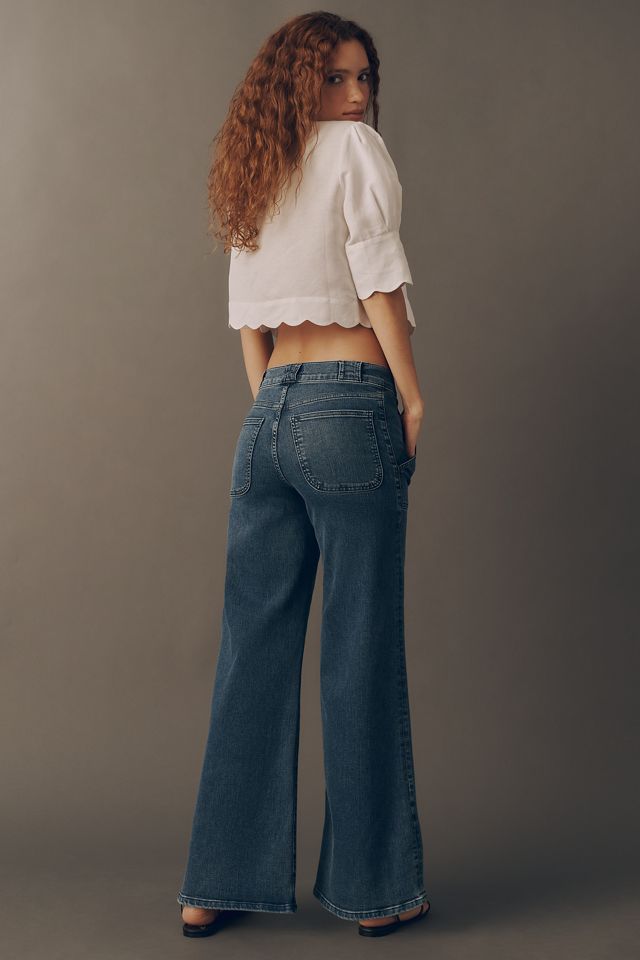 FRAME Modern Pocket High-Rise Wide-Leg Jeans #3