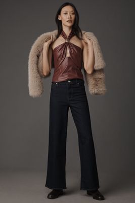 FRAME Le Slim Palazzo High-Rise Wide-Leg Jeans