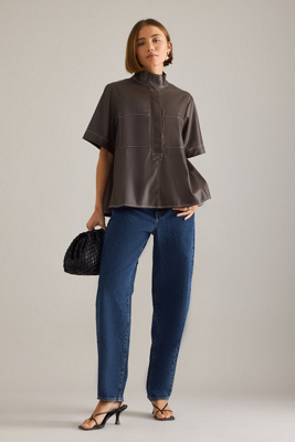 FRAME The Neat High-Rise Barrel Jeans