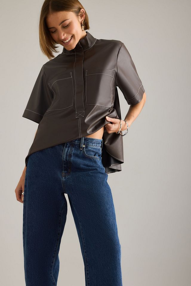 FRAME Jeans Barrel de Tiro Alto The Neat #4