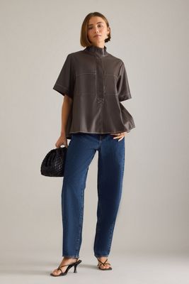 FRAME The Neat High-Rise Barrel Jeans