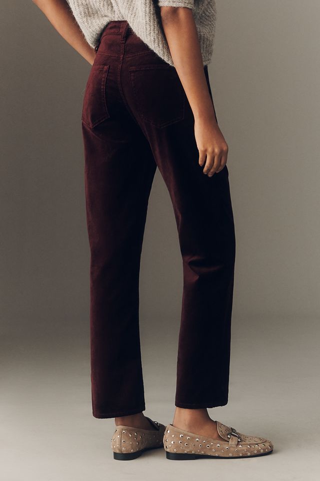 FRAME Le Sleek Straight Velvet High-Rise Straight Jeans #2