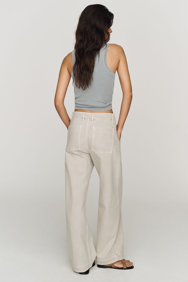 FRAME Bow Cargo High-Rise Barrel-Leg Jeans #2