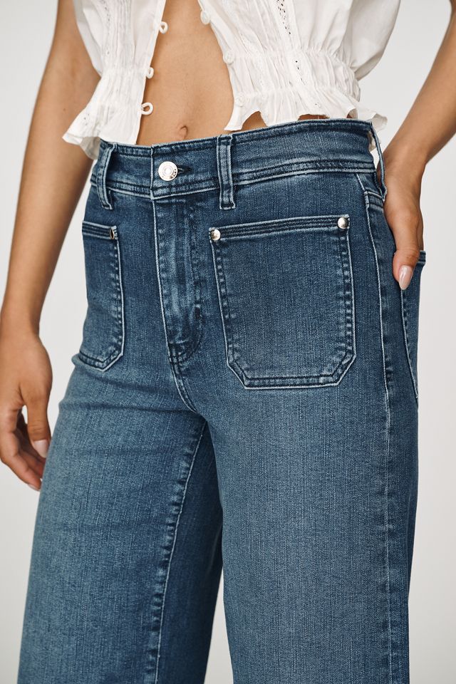 FRAME Le Slim Palazzo High-Rise Cropped Wide-Leg Jeans #2