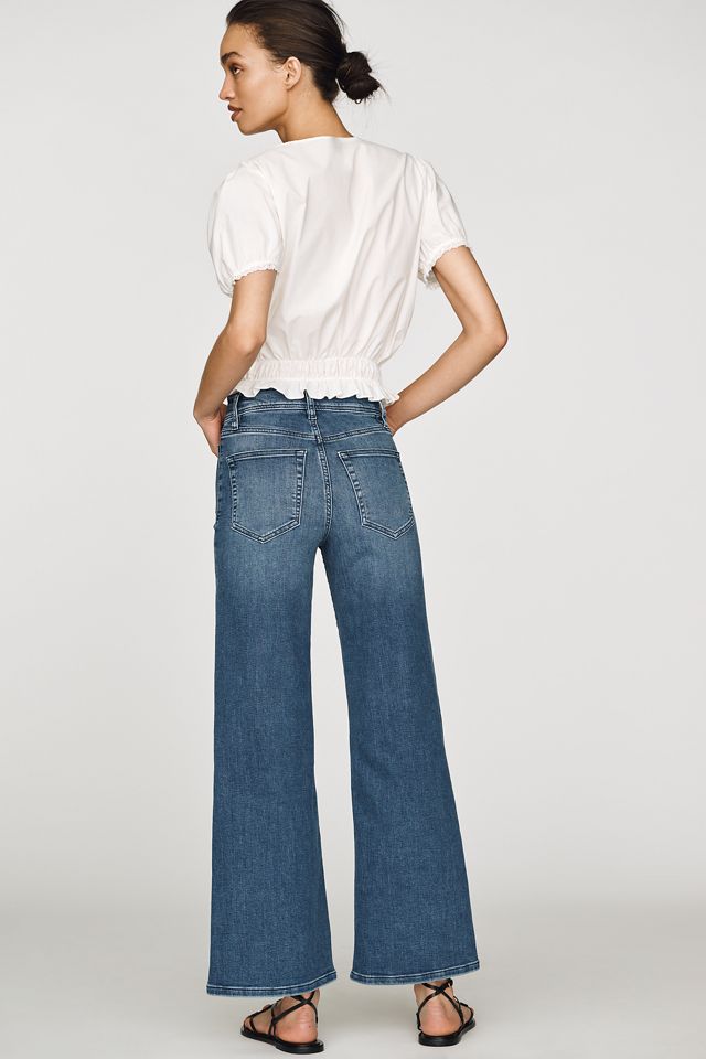 FRAME Le Slim Palazzo High-Rise Cropped Wide-Leg Jeans #3