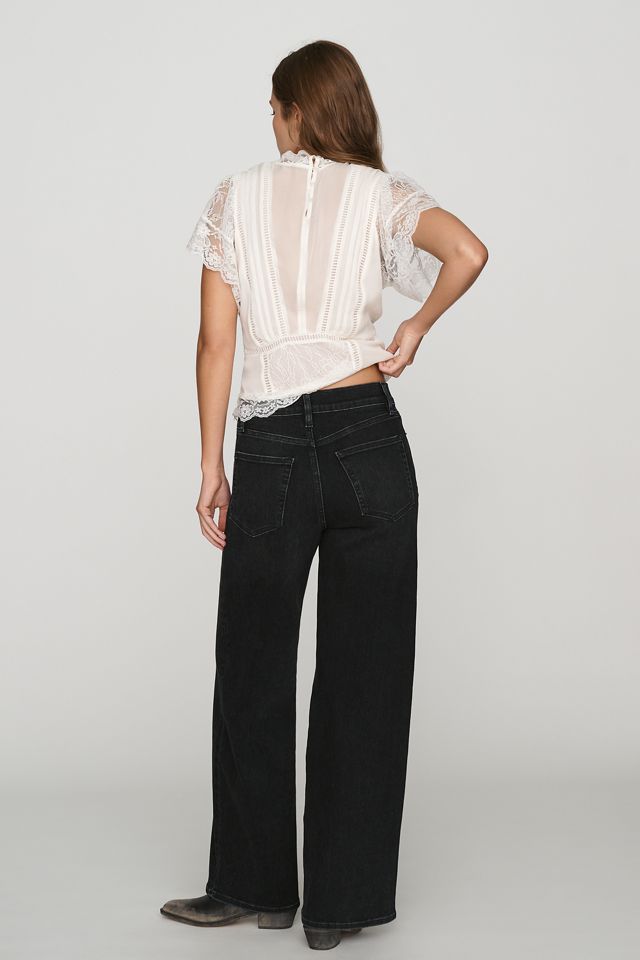 FRAME Le Slim Palazzo High-Rise Wide-Leg Jeans #3
