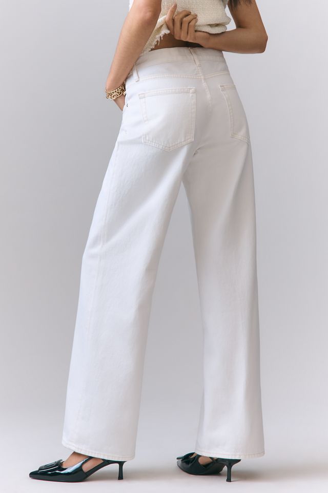 FRAME The Stroll Mid-Rise Wide-Leg Jeans #3