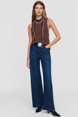 FRAME Le Slim Palazzo High-Rise Wide-Leg Jeans