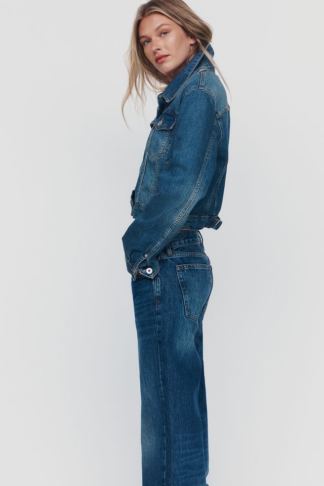 FRAME The Gray Low-Rise Wide-Leg Jeans #2