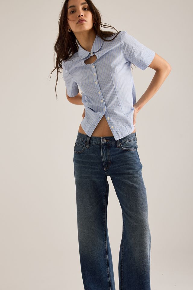 FRAME Jeans de Pierna Recta de Tiro Bajo The Saturday #4